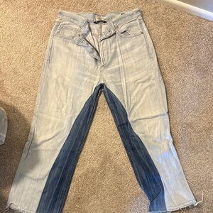 Citizens Of Humanity Light and Dark Blue Flare Jeans